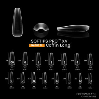 Sofgel Softips Pro XV - Natural Coffin 600pcs