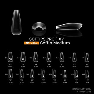 Sofgel Softips Pro XV - Natural Coffin 600pcs