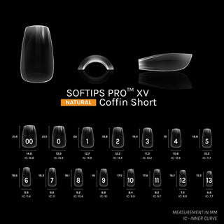 Sofgel Softips Pro XV - Natural Coffin 600pcs