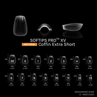 Sofgel Softips Pro XV - Natural Coffin 600pcs