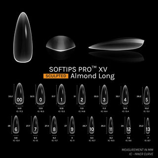 Sofgel Softips Pro XV - Sculpted Almond