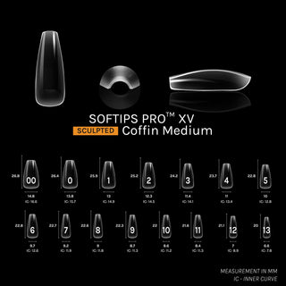 Sofgel Softips Pro XV - Sculpted Coffin