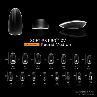 Sofgel Softips Pro XV - Sculpted Round 600pcs