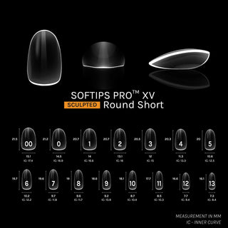 Sofgel Softips Pro XV - Sculpted Round 600pcs
