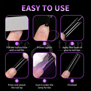 Cre8tion Special Shape Tip Square Clear