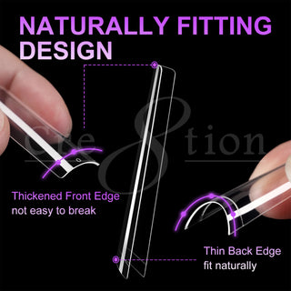 Cre8tion Special Shape Tip Square Clear