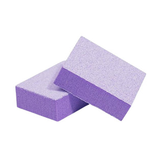 Cre8tion Buffer 2-Way Mini 1/3 Purple Foam, White Grit 80/100 1,500 pcs