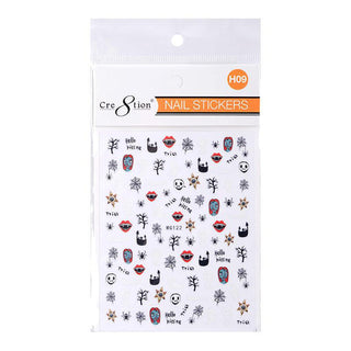 Cre8tion Nail Art Sticker Halloween - Juego completo de 14 estilos