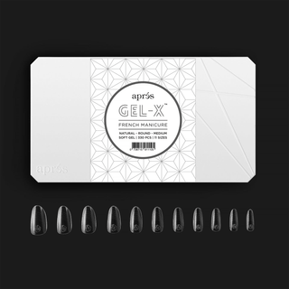 Apres French Gel - X Tips - NATURAL Round 330pcs - C8 Nail SupplyApresAPFGX-NRM