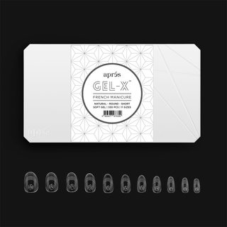 Apres French Gel - X Tips - NATURAL Round 330pcs - C8 Nail SupplyApresAPFGX-NRS