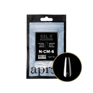 Apres Gel - X Tips 2.0 - NATURAL Coffin Refill Bag - C8 Nail SupplyApres
