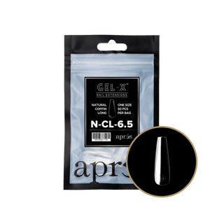 Apres Gel - X Tips 2.0 - NATURAL Coffin Refill Bag - C8 Nail SupplyApres