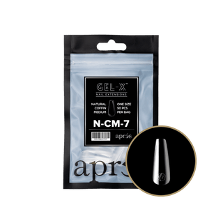 Apres Gel - X Tips 2.0 - NATURAL Coffin Refill Bag - C8 Nail SupplyApres