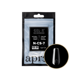 Apres Gel - X Tips 2.0 - NATURAL Coffin Refill Bag - C8 Nail SupplyApres