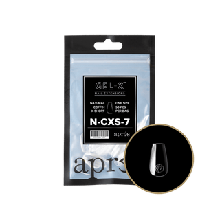 Apres Gel - X Tips 2.0 - NATURAL Coffin Refill Bag - C8 Nail SupplyApres