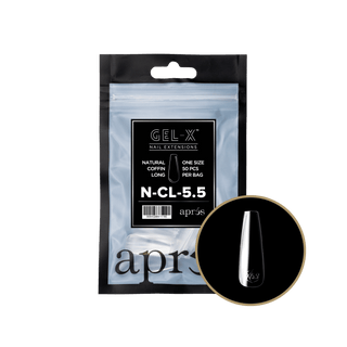 Apres Gel - X Tips 2.0 - NATURAL Coffin Refill Bag - C8 Nail SupplyApres