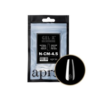 Apres Gel - X Tips 2.0 - NATURAL Coffin Refill Bag - C8 Nail SupplyApres