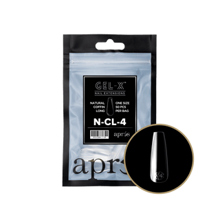 Apres Gel - X Tips 2.0 - NATURAL Coffin Refill Bag - C8 Nail SupplyApres