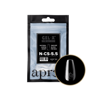 Apres Gel - X Tips 2.0 - NATURAL Coffin Refill Bag - C8 Nail SupplyApres