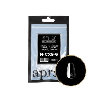 Apres Gel - X Tips 2.0 - NATURAL Coffin Refill Bag - C8 Nail SupplyApres