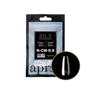Apres Gel - X Tips 2.0 - NATURAL Coffin Refill Bag - C8 Nail SupplyApres