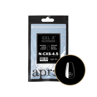 Apres Gel - X Tips 2.0 - NATURAL Coffin Refill Bag - C8 Nail SupplyApres