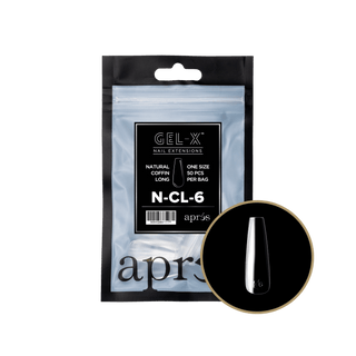 Apres Gel - X Tips 2.0 - NATURAL Coffin Refill Bag - C8 Nail SupplyApres