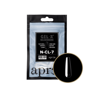Apres Gel - X Tips 2.0 - NATURAL Coffin Refill Bag - C8 Nail SupplyApres