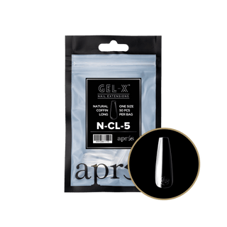 Apres Gel - X Tips 2.0 - NATURAL Coffin Refill Bag - C8 Nail SupplyApres