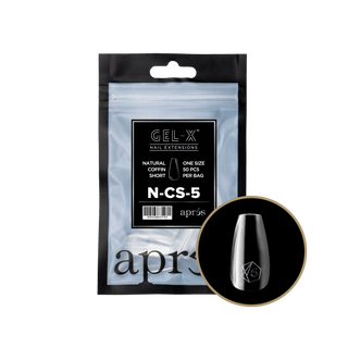 Apres Gel - X Tips 2.0 - NATURAL Coffin Refill Bag - C8 Nail SupplyApres