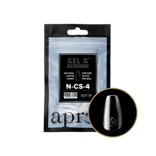 Apres Gel - X Tips 2.0 - NATURAL Coffin Refill Bag - C8 Nail SupplyApres