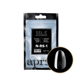Apres Gel - X Tips 2.0 - NATURAL Round Refill Bag - C8 Nail SupplyApres