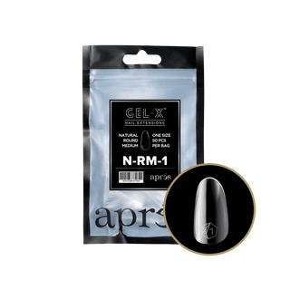 Apres Gel - X Tips 2.0 - NATURAL Round Refill Bag - C8 Nail SupplyApres