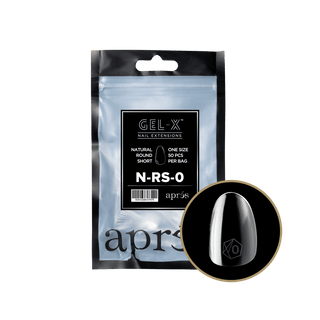 Apres Gel - X Tips 2.0 - NATURAL Round Refill Bag - C8 Nail SupplyApres