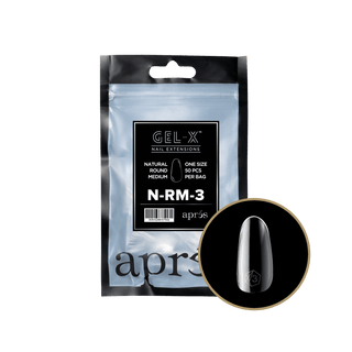 Apres Gel - X Tips 2.0 - NATURAL Round Refill Bag - C8 Nail SupplyApres