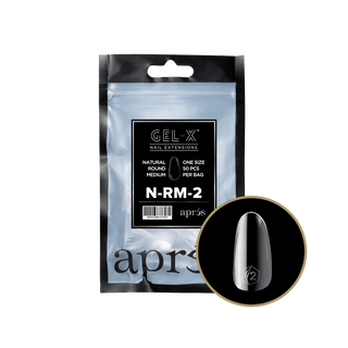 Apres Gel - X Tips 2.0 - NATURAL Round Refill Bag - C8 Nail SupplyApres