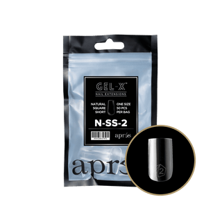 Apres Gel - X Tips 2.0 - NATURAL Square Refill Bag - C8 Nail SupplyApres