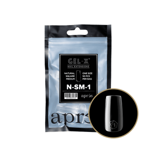 Apres Gel - X Tips 2.0 - NATURAL Square Refill Bag - C8 Nail SupplyApres