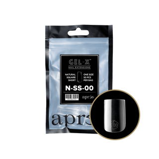 Apres Gel - X Tips 2.0 - NATURAL Square Refill Bag - C8 Nail SupplyApres