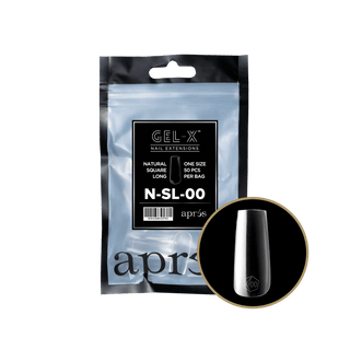Apres Gel - X Tips 2.0 - NATURAL Square Refill Bag - C8 Nail SupplyApres