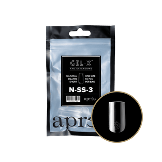 Apres Gel - X Tips 2.0 - NATURAL Square Refill Bag - C8 Nail SupplyApres