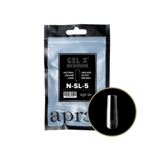 Apres Gel - X Tips 2.0 - NATURAL Square Refill Bag - C8 Nail SupplyApres