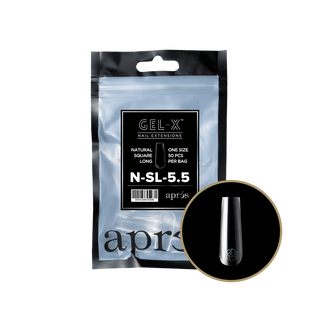 Apres Gel - X Tips 2.0 - NATURAL Square Refill Bag - C8 Nail SupplyApres
