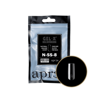 Apres Gel - X Tips 2.0 - NATURAL Square Refill Bag - C8 Nail SupplyApres