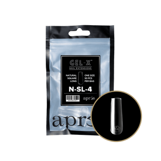 Apres Gel - X Tips 2.0 - NATURAL Square Refill Bag - C8 Nail SupplyApres