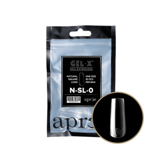 Apres Gel - X Tips 2.0 - NATURAL Square Refill Bag - C8 Nail SupplyApres
