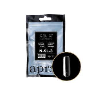 Apres Gel - X Tips 2.0 - NATURAL Square Refill Bag - C8 Nail SupplyApres