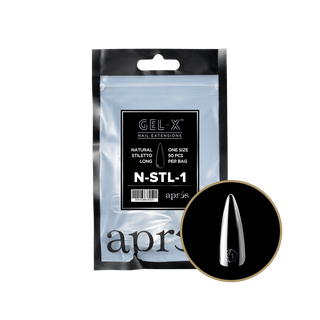 Apres Gel - X Tips 2.0 - NATURAL Stiletto Refill Bag - C8 Nail SupplyApres