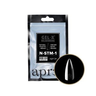 Apres Gel - X Tips 2.0 - NATURAL Stiletto Refill Bag - C8 Nail SupplyApres