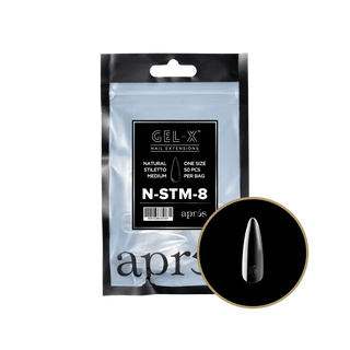 Apres Gel - X Tips 2.0 - NATURAL Stiletto Refill Bag - C8 Nail SupplyApres